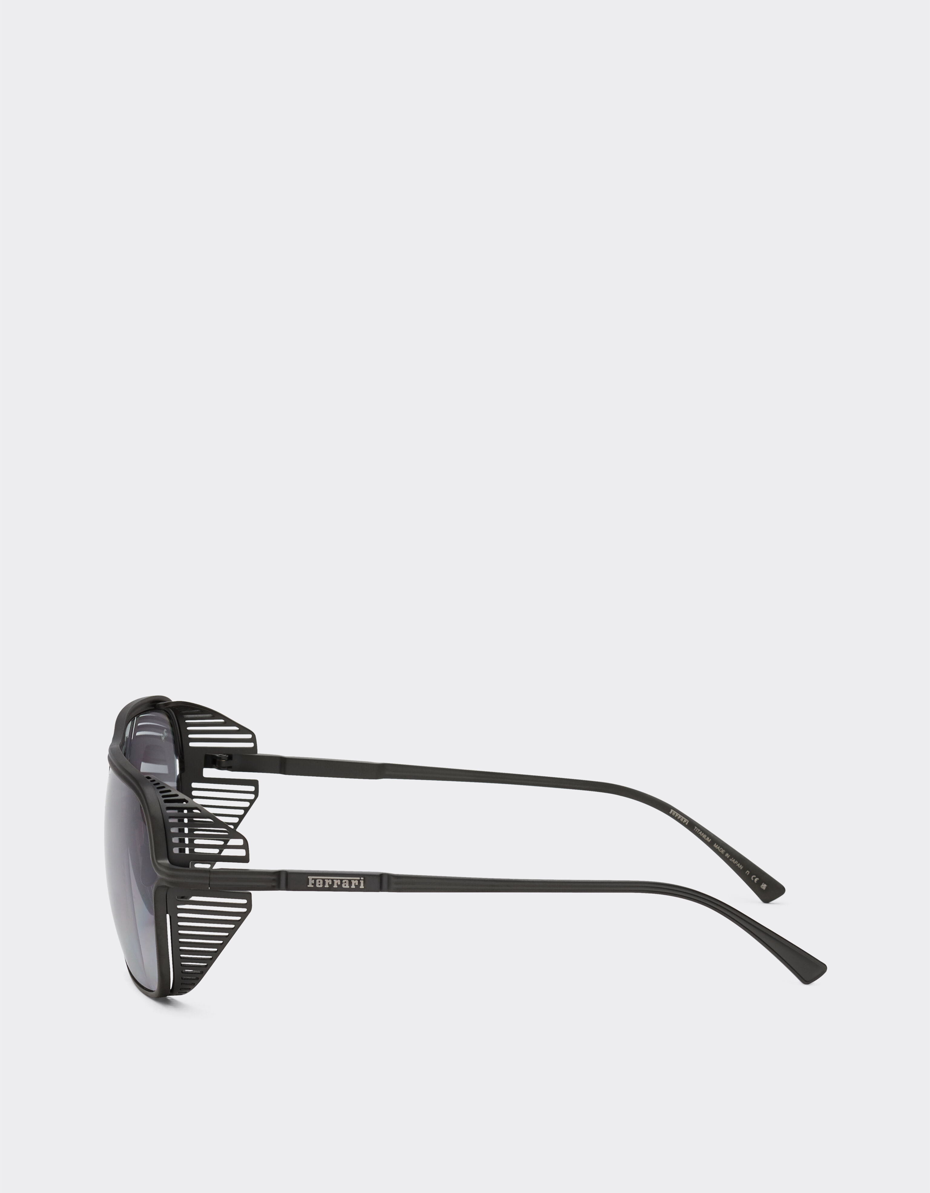Ferrari Ferrari sunglasses in matt black titanium with polarised grey gradient lens Black Matt F1524f