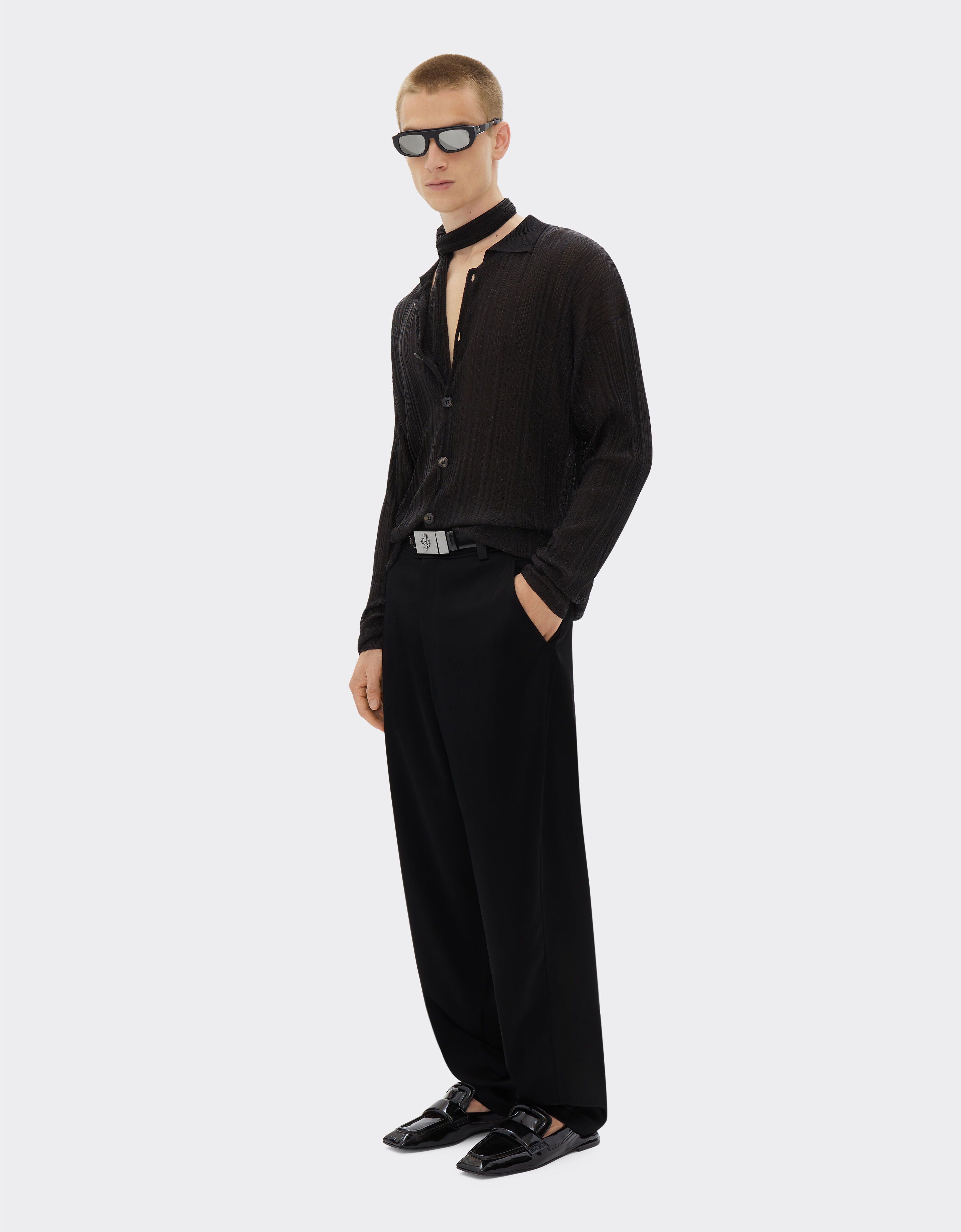 Ferrari Chino-Hose aus Satin-Stretch-Twill Schwarz 21659f