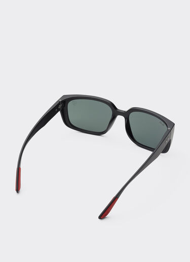 Ferrari Ray-Ban for Scuderia Ferrari RB4443M in black PEEK with dark green lens Black Matt F1516f
