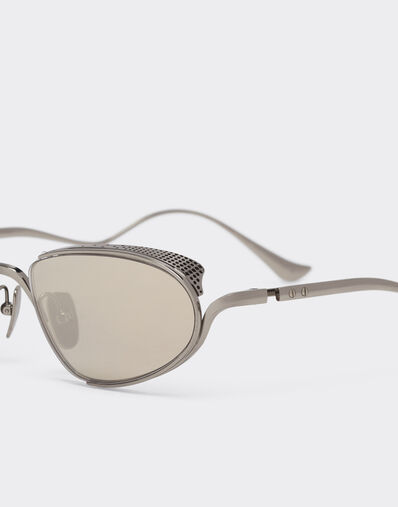 Ferrari Gafas de sol Ferrari de titanio plateado con cristales grises Ingrid LA02Sf