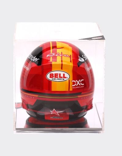 Ferrari Minicasco 2023 Carlos Sainz a escala 1:2 - Edición Especial Barcelona Rojo F0902f
