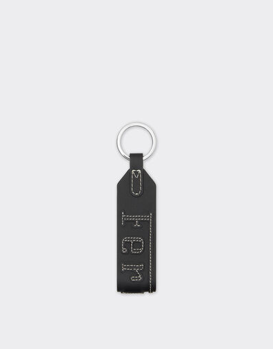 Ferrari Second Life keyring in leather Black 22189f