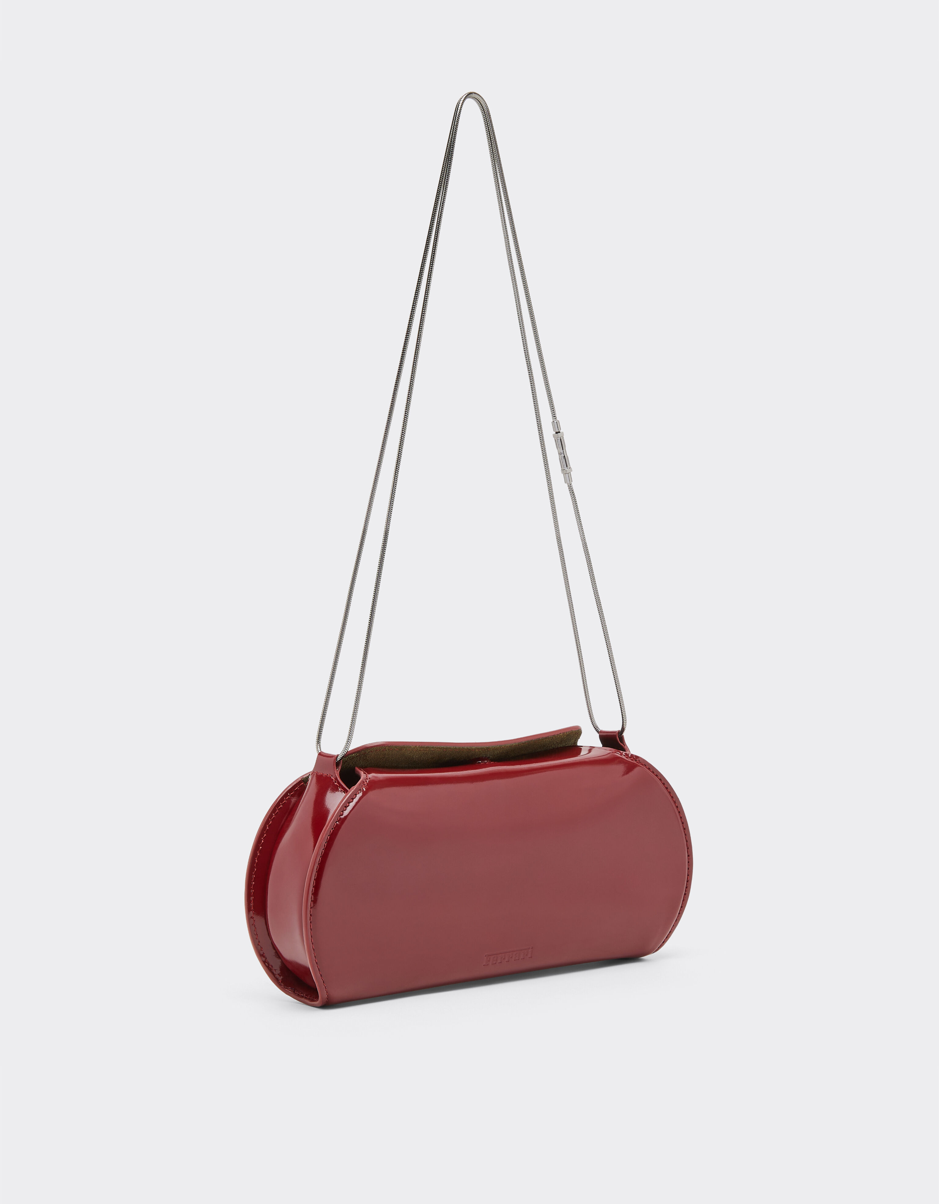 Ferrari Ferrari Dino leather wallet with shoulder strap Cherry 49275f