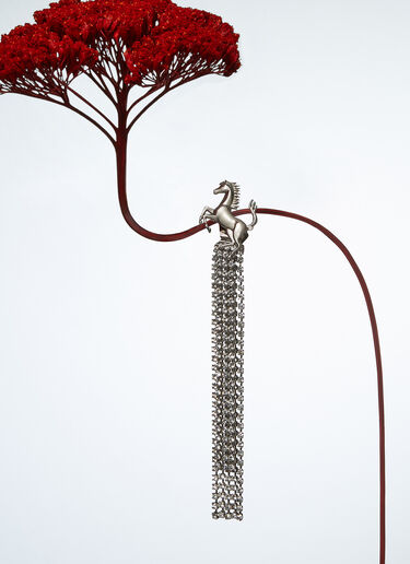 Earrings with rhinestones Ferrari Earrings with rhinestones Polished Chrome 50182f