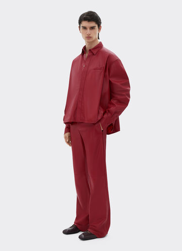 Ferrari Trousers in draped nappa leather Maison Red 22105f