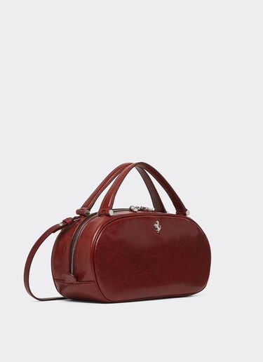 Ferrari Ferrari Dino Mini Bowling Bag Soft in semi-gloss leather Fired Brick 51009f