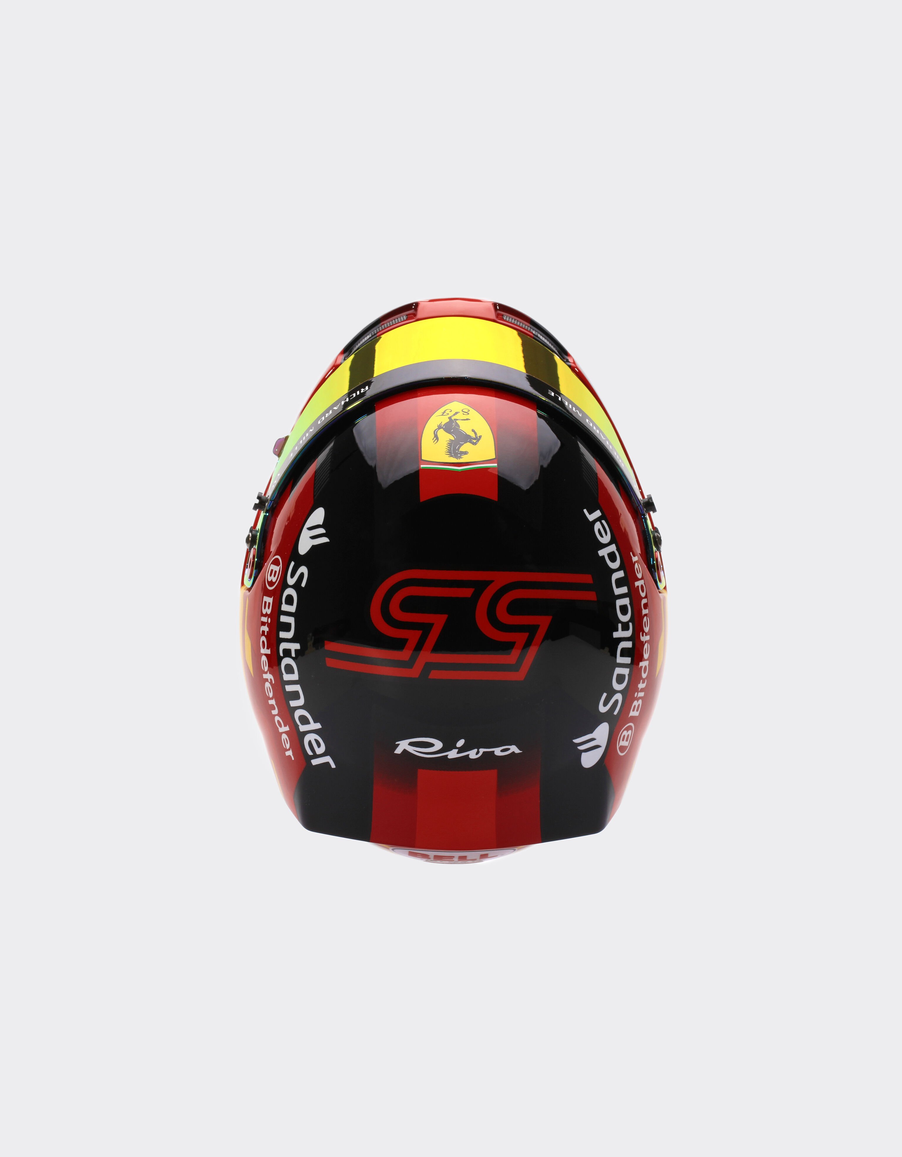 Ferrari 2024 Carlos Sainz helmet in 1:1 scale Red F1343f