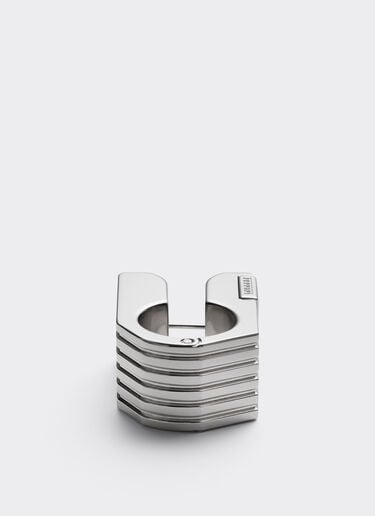 Textured metal ring Ferrari Textured metal ring Cromo Lucido 51340f