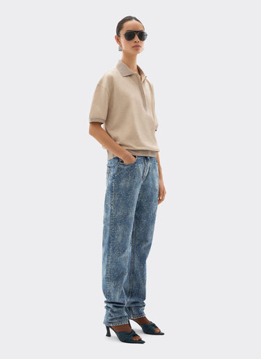 Pantalon en denim aiguilleté et lavé Ferrari Pantalon en denim aiguilleté et lavé Denim 22507f