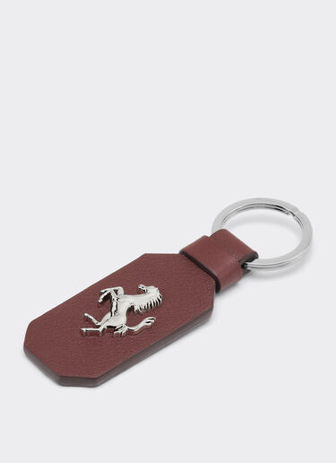 Ferrari Llavero de cuero con caballo rampante Espresso 49222f
