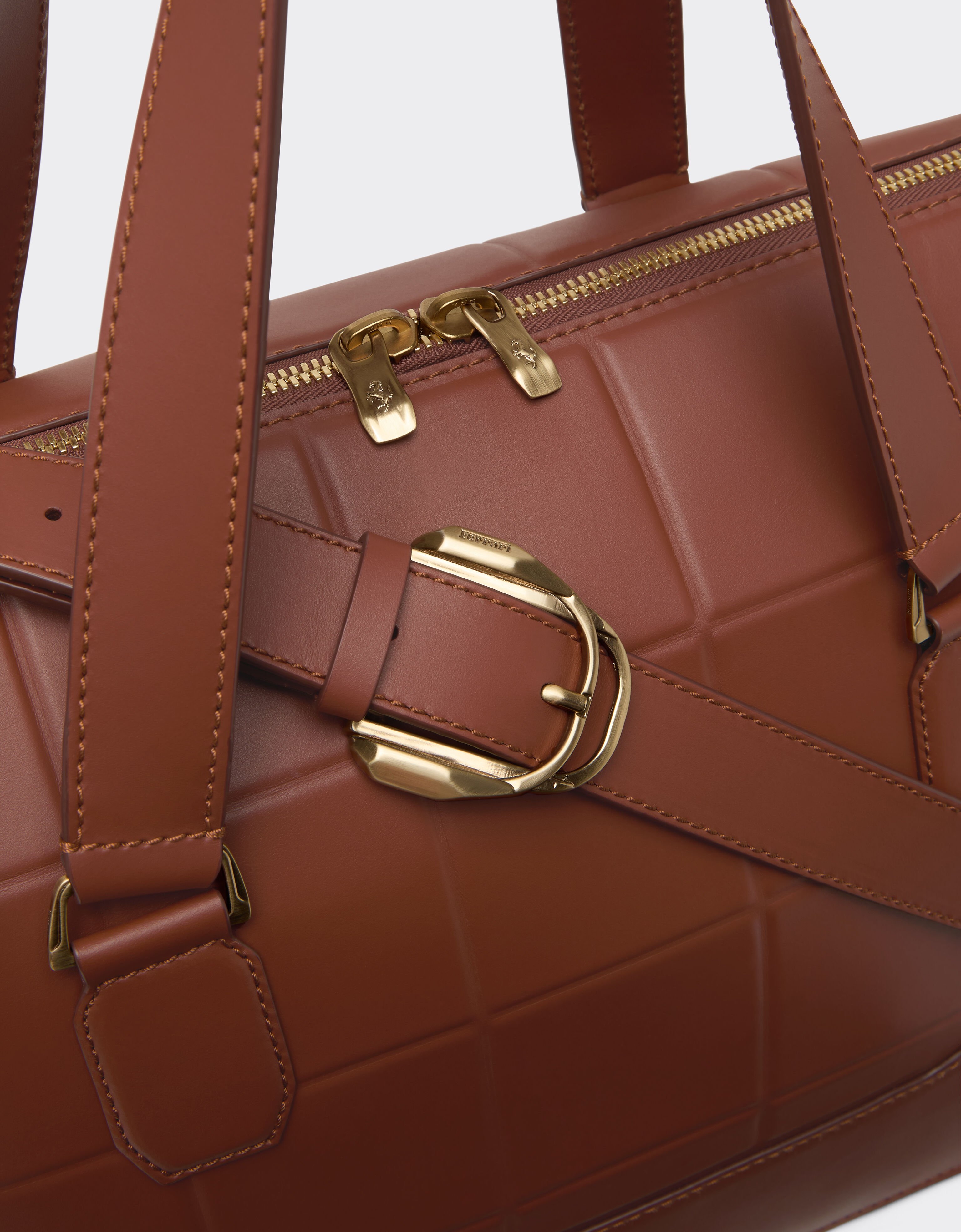 Bolso de viaje de piel Ferrari Bolso de viaje de piel Hide 50832f