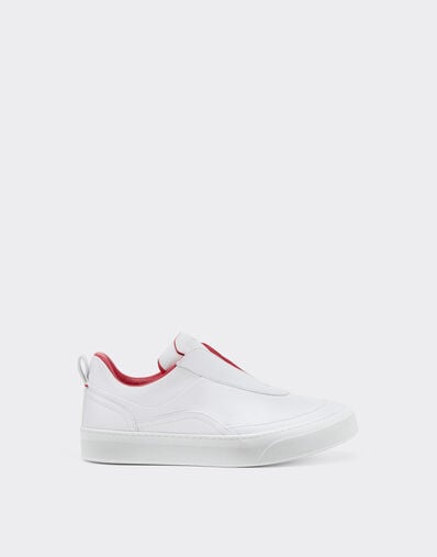 Ferrari Chaussure à enfiler en cuir nappa Blanc optique 22744f