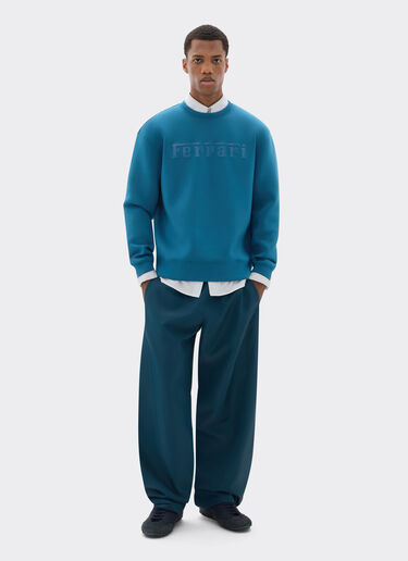Ferrari Scuba sweatshirt with Ferrari logo Peacock 20518f
