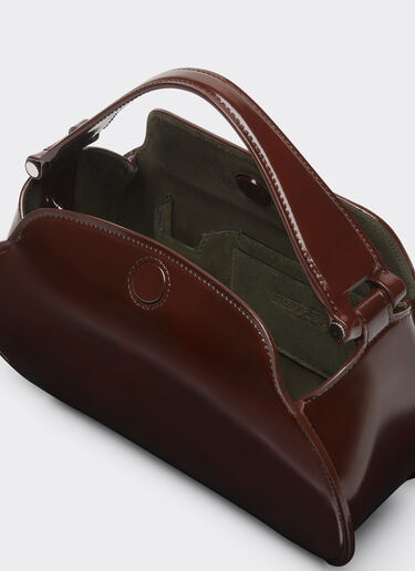 Ferrari La Ferrari Dino Top Handle Bag タバコ 22418f