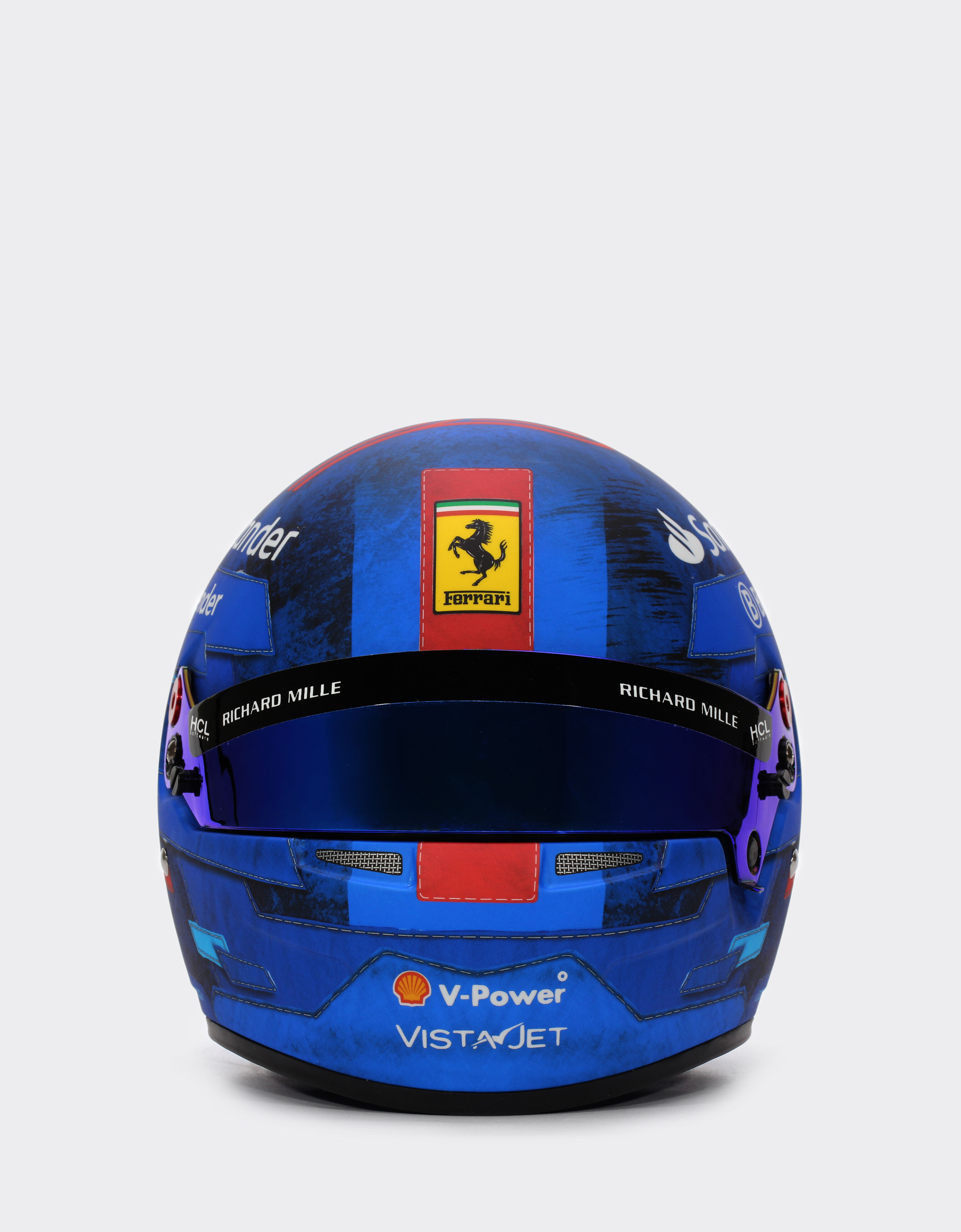 Ferrari Carlos Sainz Miami 2024 Special Edition helmet in 1:1 scale Azure F1238f