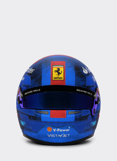 Ferrari Helm Carlos Sainz Miami Special Edition 2024 im Maßstab 1:1 Blau F1347f