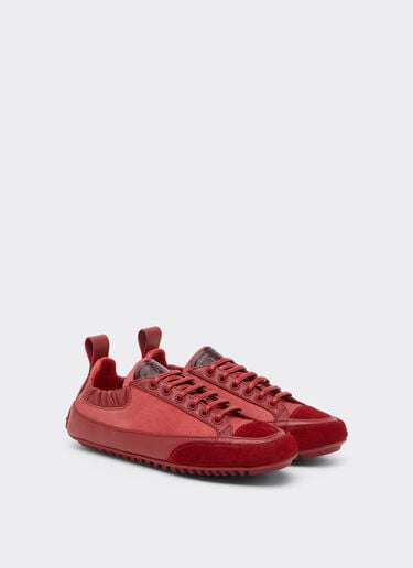 Ferrari Driver sneakers in nylon, suede, and leather Maison Red 50769f