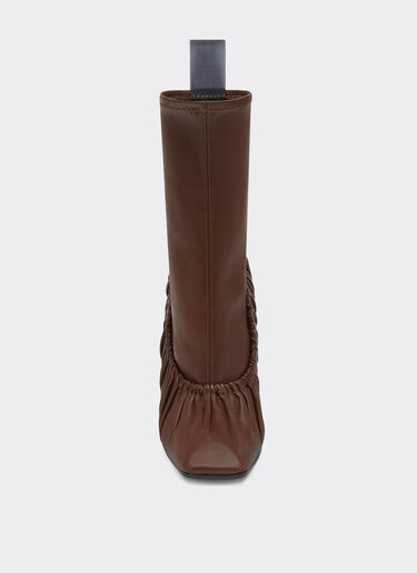 Gathered nappa ankle boot with high heel Ferrari Gathered nappa ankle boot with high heel Hide 21448f