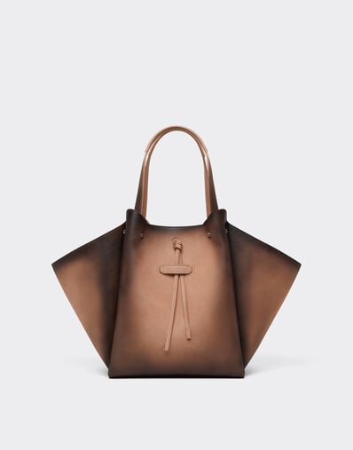 Sac cabas en cuir suédé délavé Ferrari Sac cabas en cuir suédé délavé Cipria 51334f