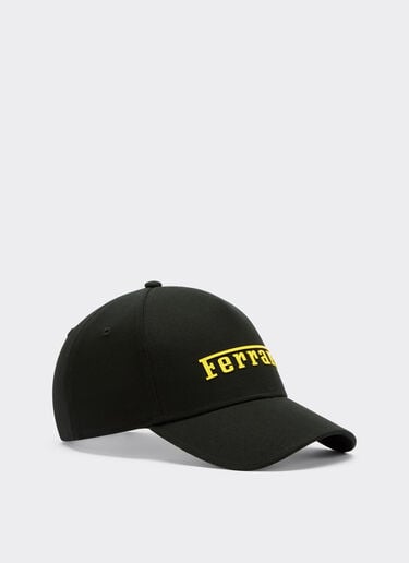 Ferrari Gorra de béisbol con logotipo engomado Negro 20403f