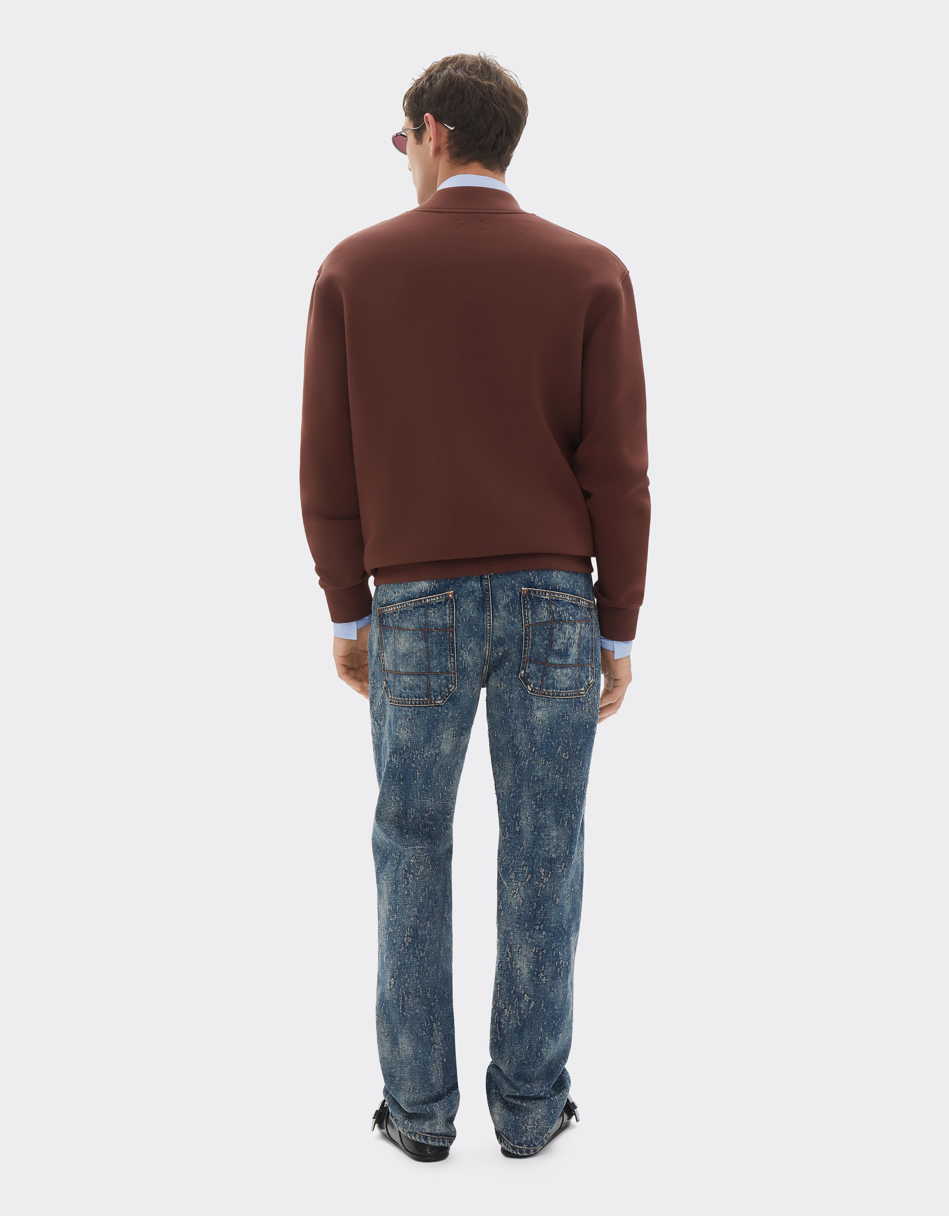 Ferrari Bomber sweatshirt in scuba fabric Espresso 22831f