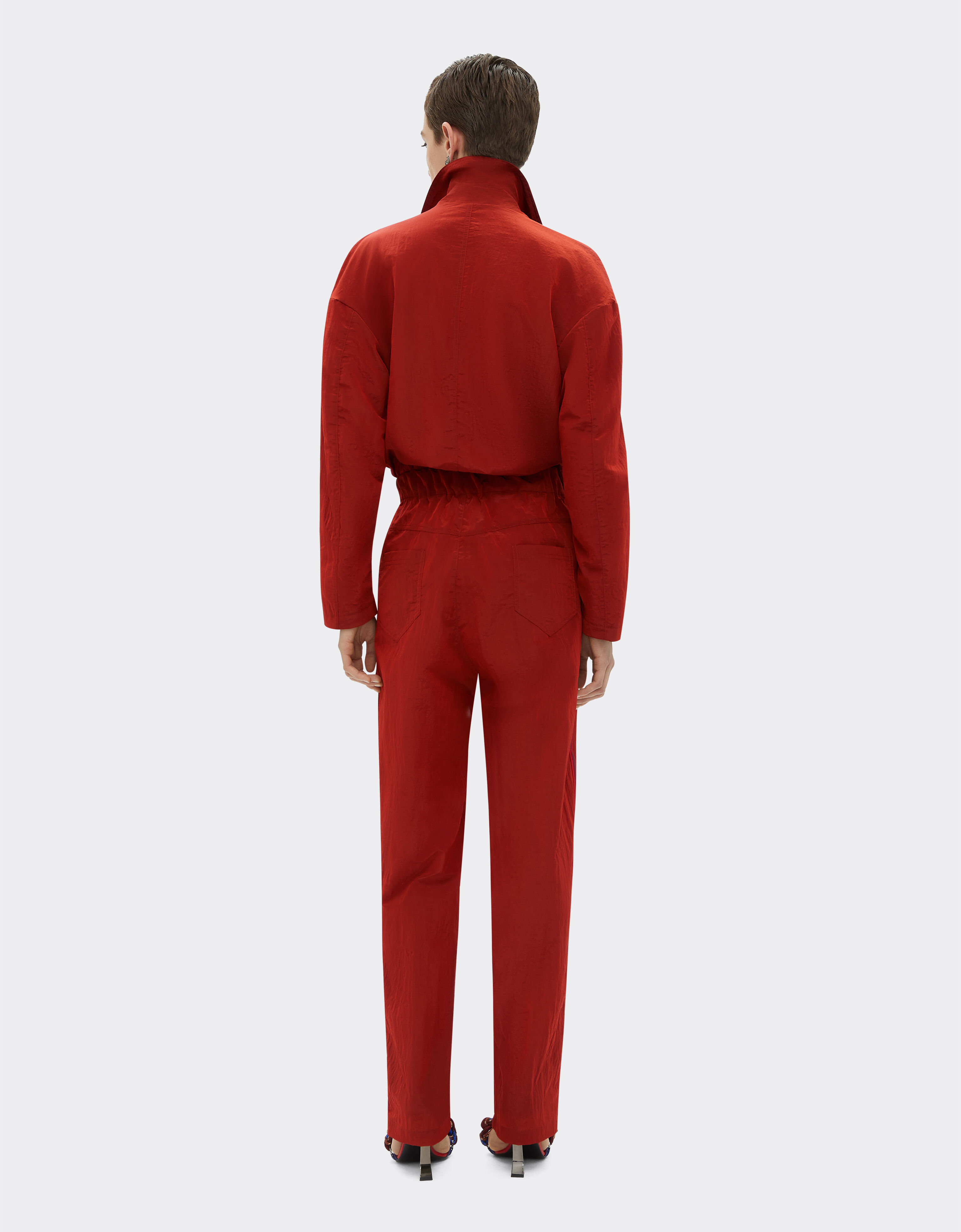 Nylon jumpsuit in Rust for Women Ferrari
