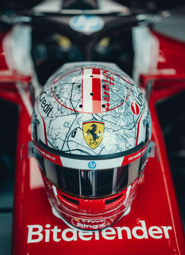 Ferrari Charles Leclerc 1:1 Special Edition Helmet for the 2026 Austin Grand Prix Multicolor LO0R3059EXT0001f