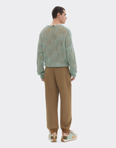 Ferrari 3D cotton sweater Granite Green 50124f