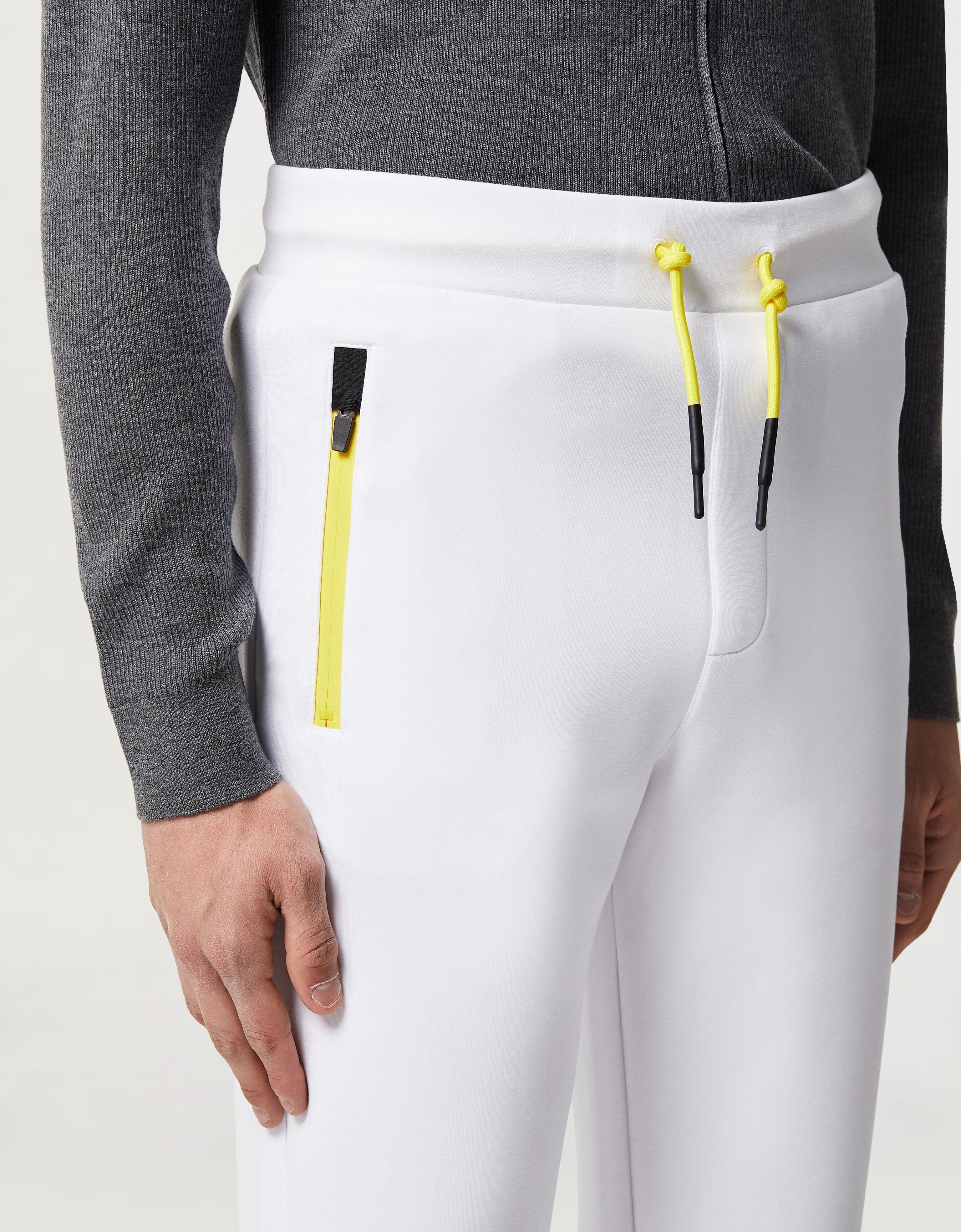 Ferrari Pantalon de jogging homme en scuba stretch recyclé Blanc optique 46957f
