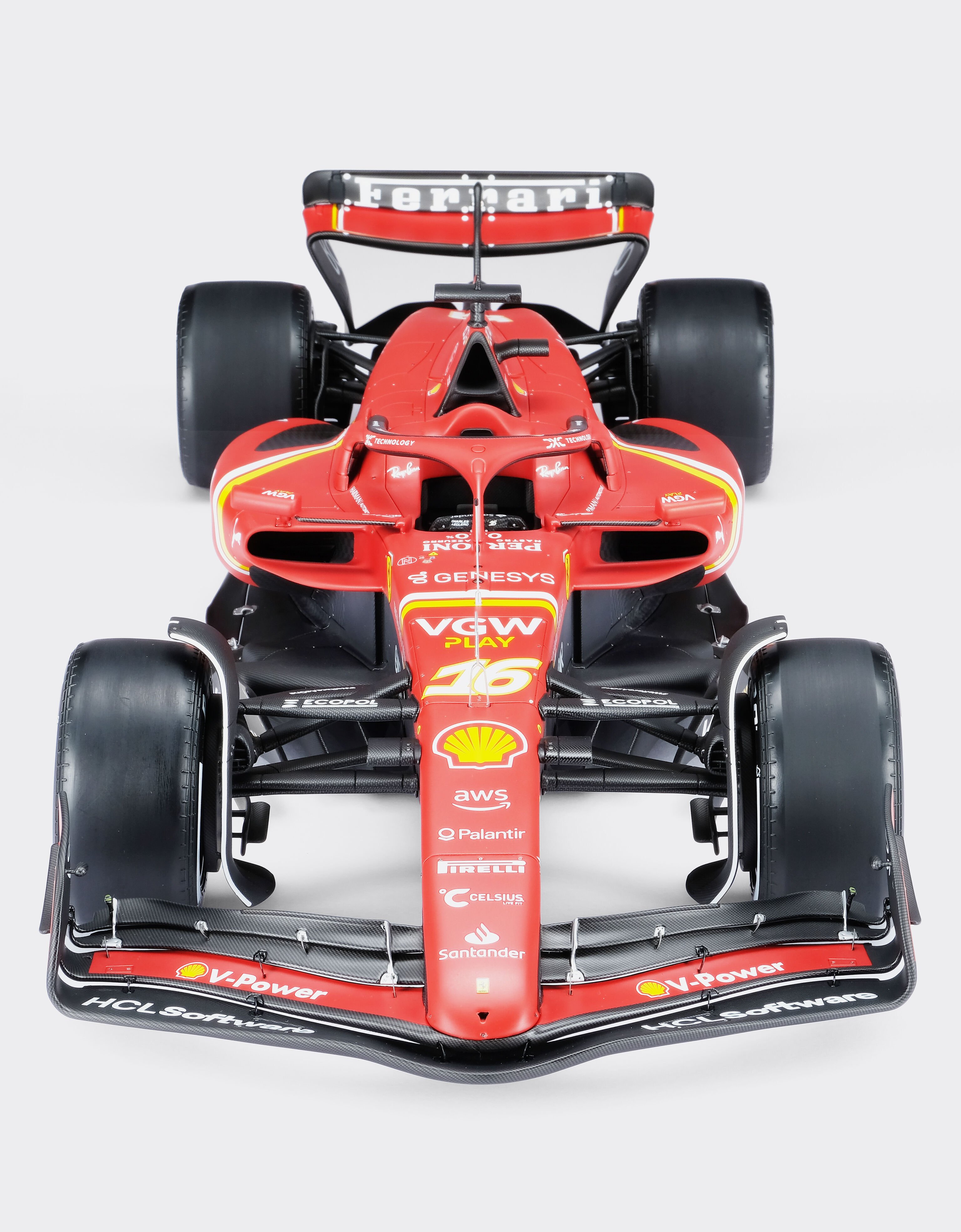 Ferrari フェラーリSF-24シャルル・ルクレール2024年オーストラリアGPモデル、スケール1:8 Rosso Corsa F1483f