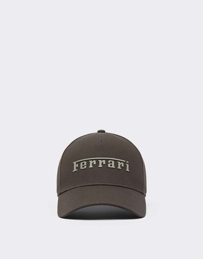 Ferrari Gorra de béisbol de sarga de algodón Caffè CANCP0007WCO0004f