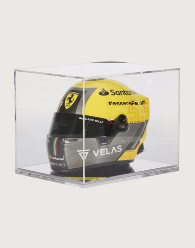 Ferrari Carlos Sainz Giallo Modena Special Edition mini helmet in 1:2 scale Yellow F0651f