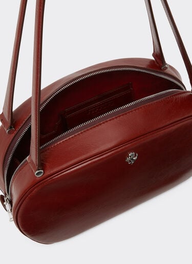 Ferrari The Ferrari Dino Tote Soft in shiny leather Fired Brick 51325f