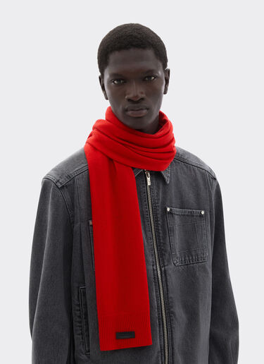 Bufanda de lana y cachemira Ferrari Bufanda de lana y cachemira Rosso Dino 21732f