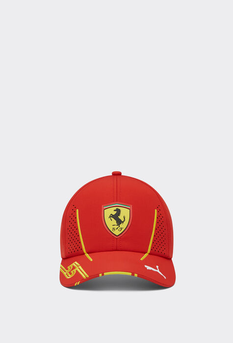 Ferrari Gorra de béisbol Sainz Replica Team Scuderia Ferrari 2024 Rosso Corsa F1146f