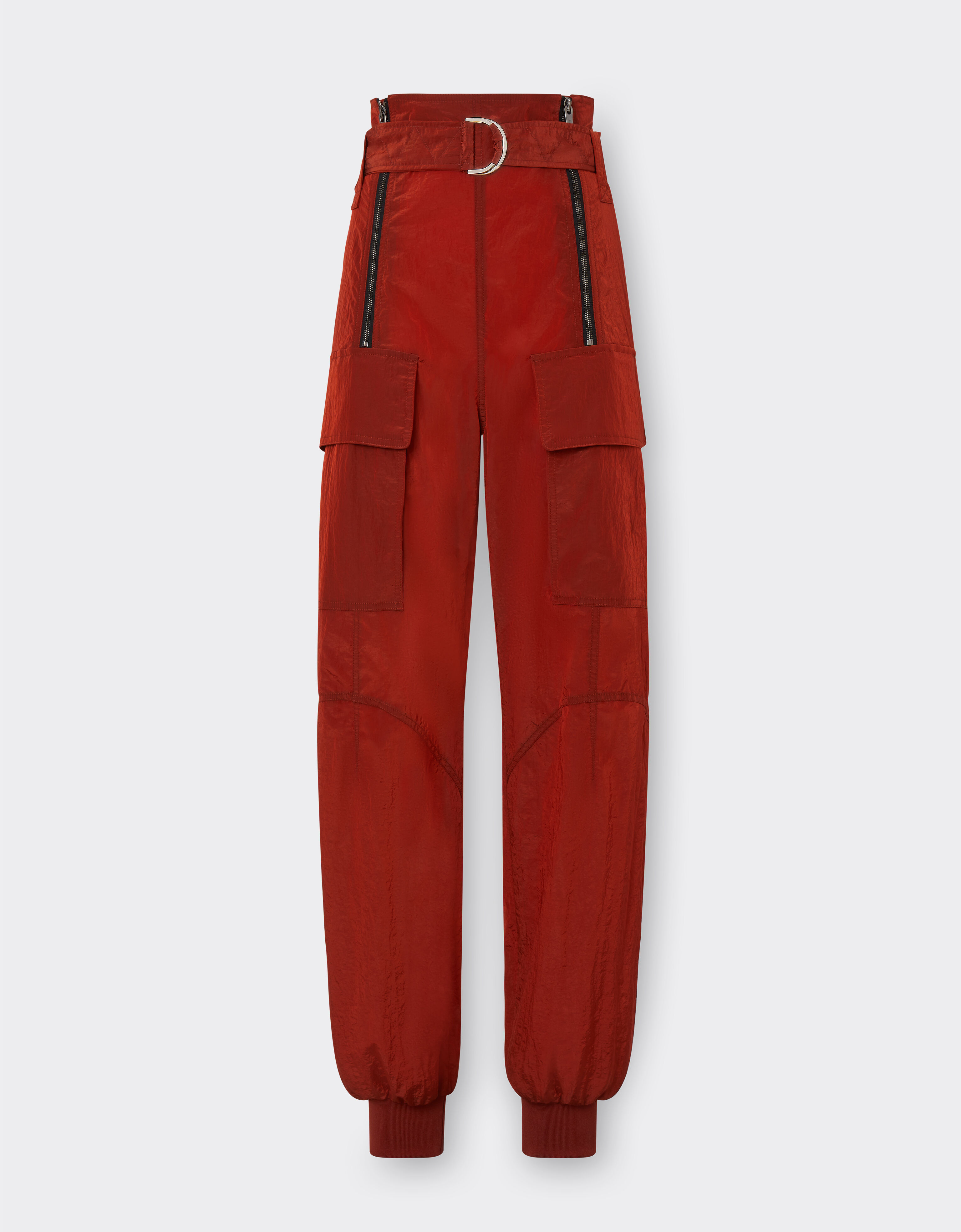 Ferrari Nylon cargo trousers Rust 48507f