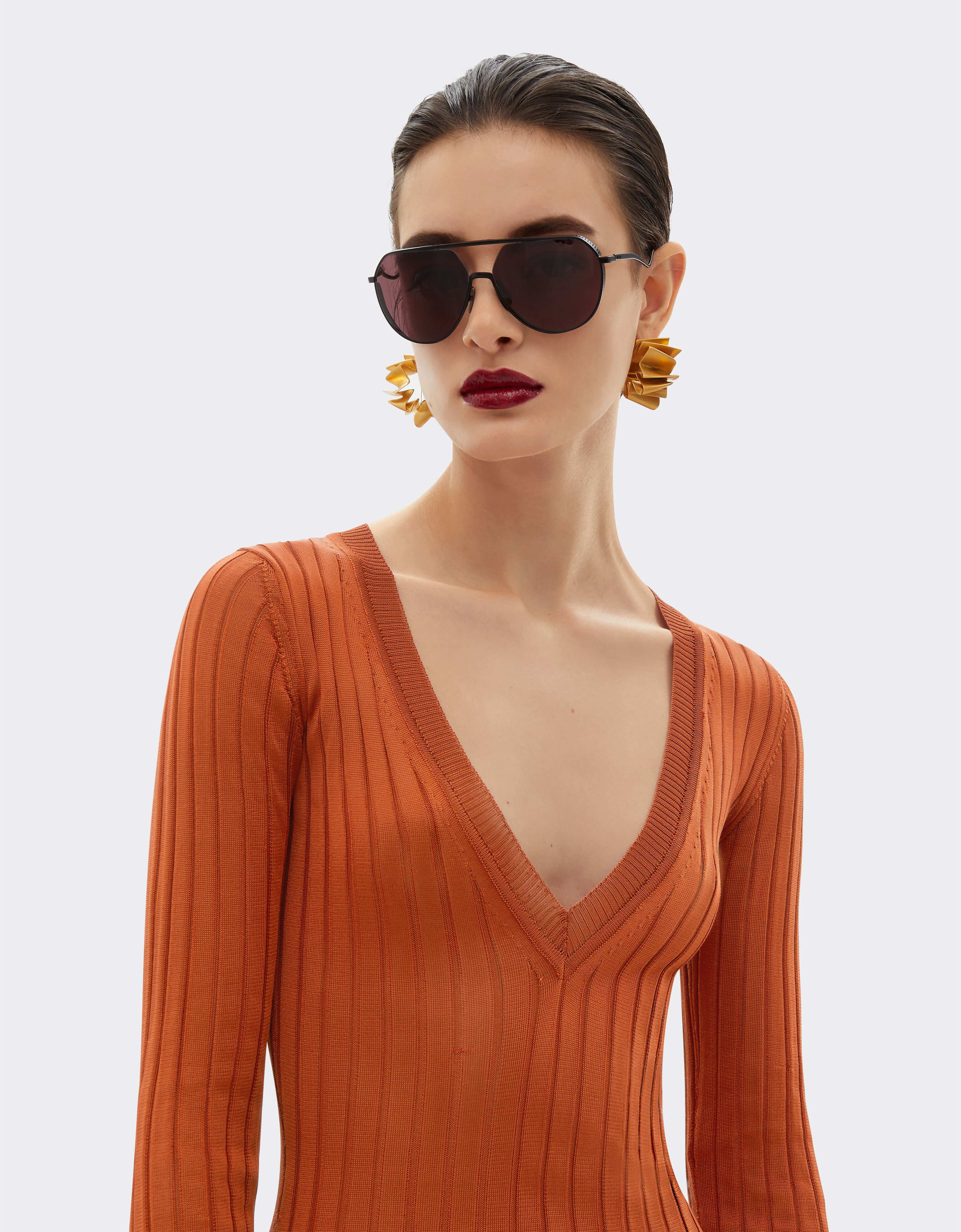 Ferrari Mini robe en maille de soie Cuir 22163f