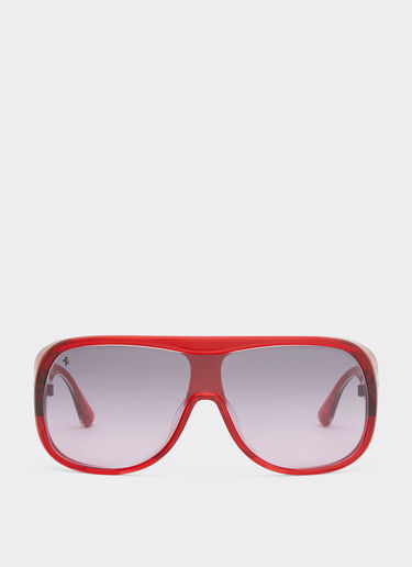 Ferrari Ferrari sunglasses in transparent red acetate with pink to red gradient lenses Red F1271f