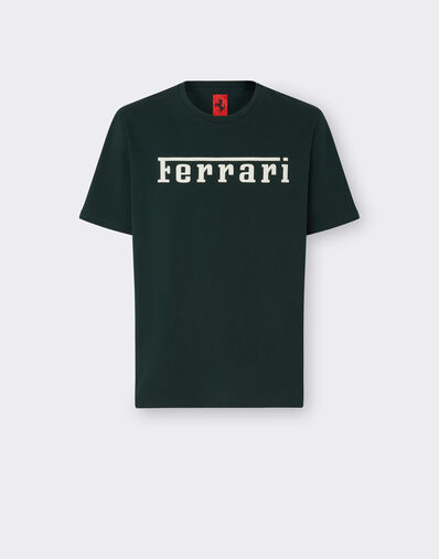 Ferrari Cotton T-shirt with Ferrari logo Army 21179f