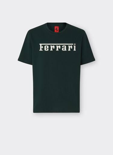 Ferrari Cotton T-shirt with Ferrari logo Army 21179f