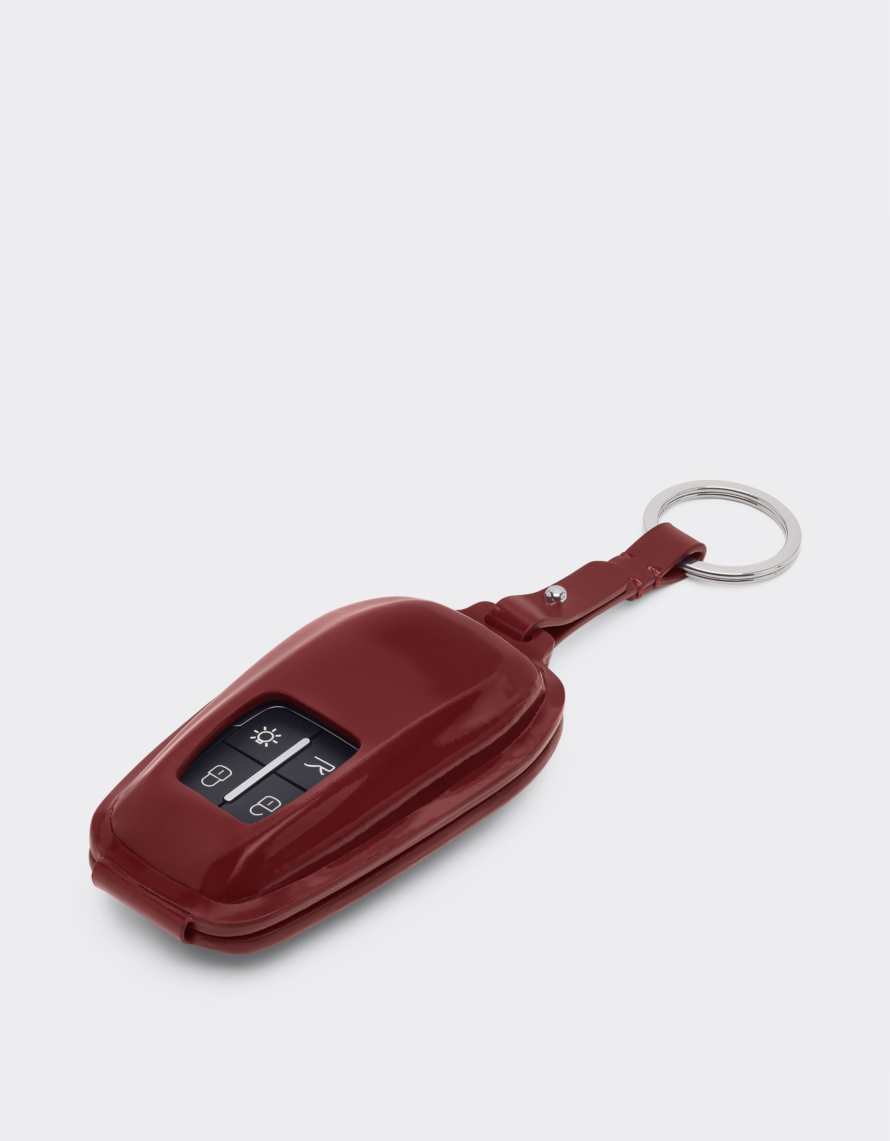 Ferrari Ferrari keychain in shiny leather Cherry 49238f
