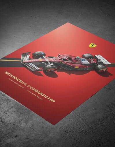 Ferrari Official Ferrari SF-25 Poster Giallo LE0P0147EXT0001f