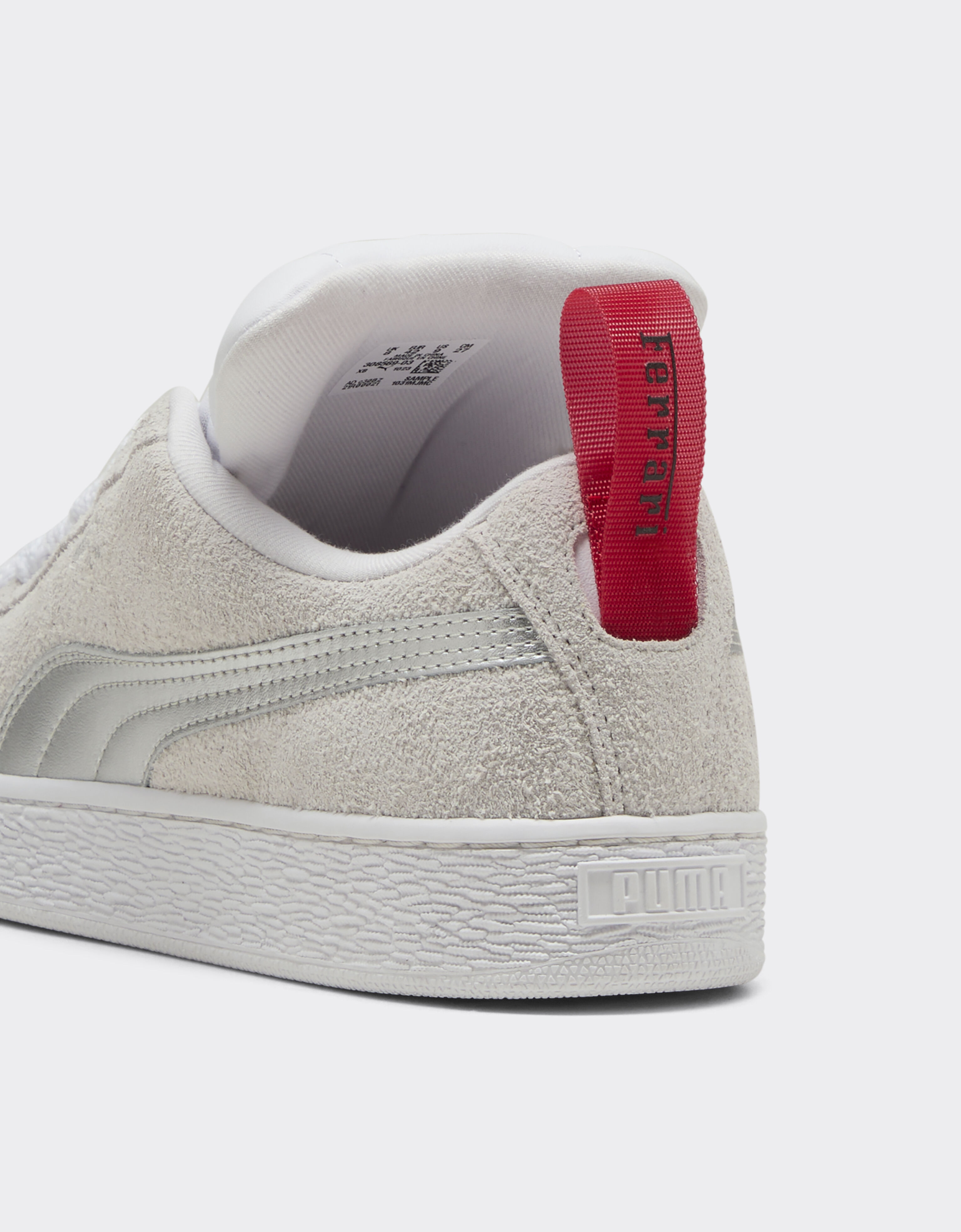 Ferrari Ferrari Style Suede XL trainers by Puma Optical White F1466f
