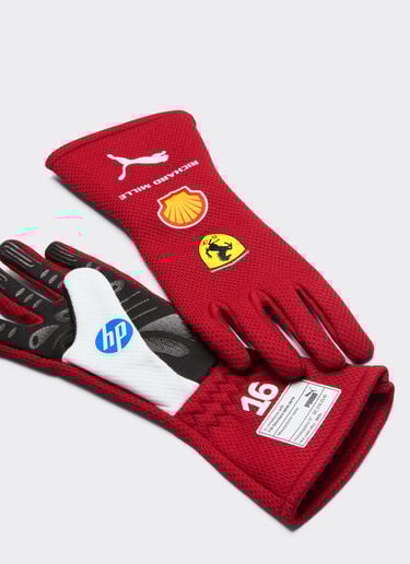 Charles Leclerc Puma racing gloves for Scuderia Ferrari Ferrari Charles Leclerc Puma racing gloves for Scuderia Ferrari Red LA08Qf