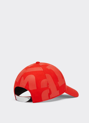 Ferrari Gorra de béisbol de algodón con estampado Rosso Dino 21345f