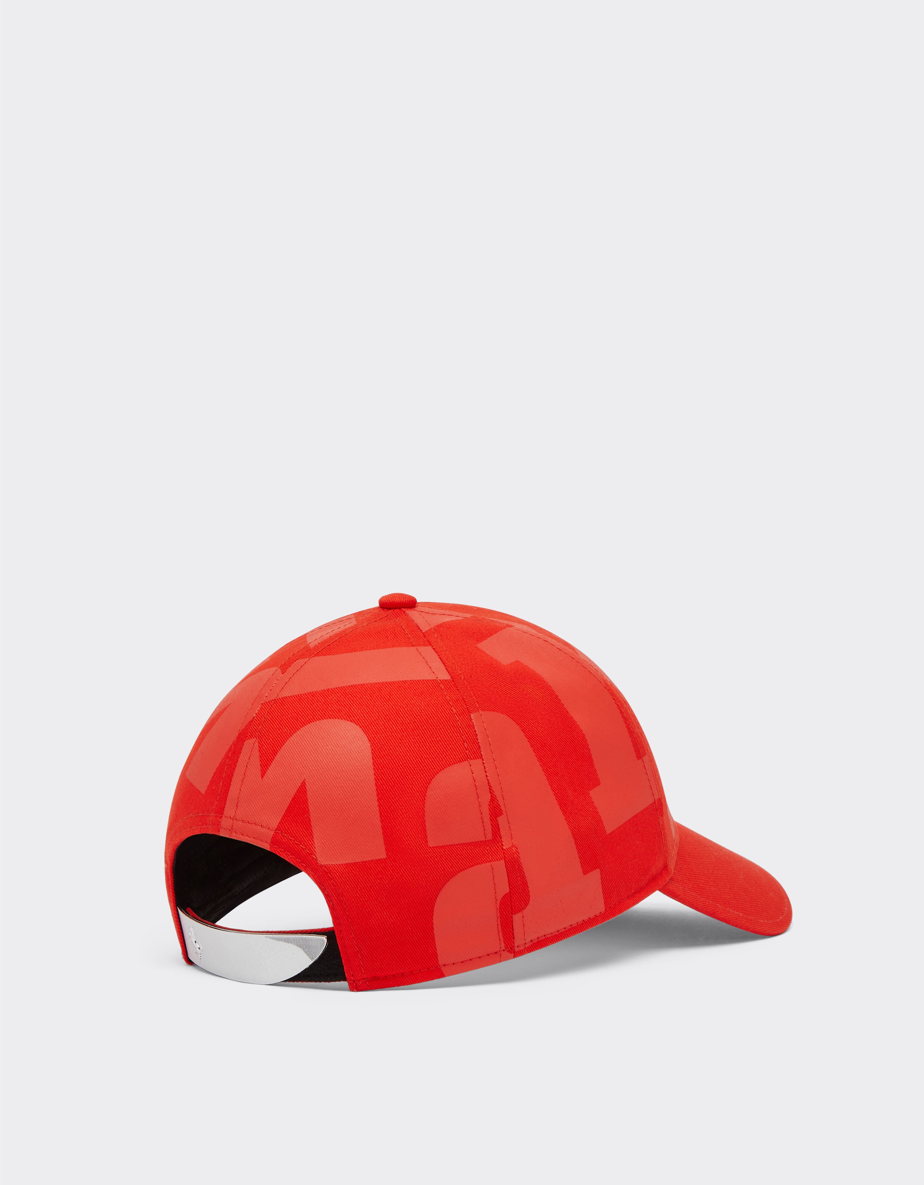 Ferrari Casquette de baseball en coton avec impression Rosso Dino 21345f