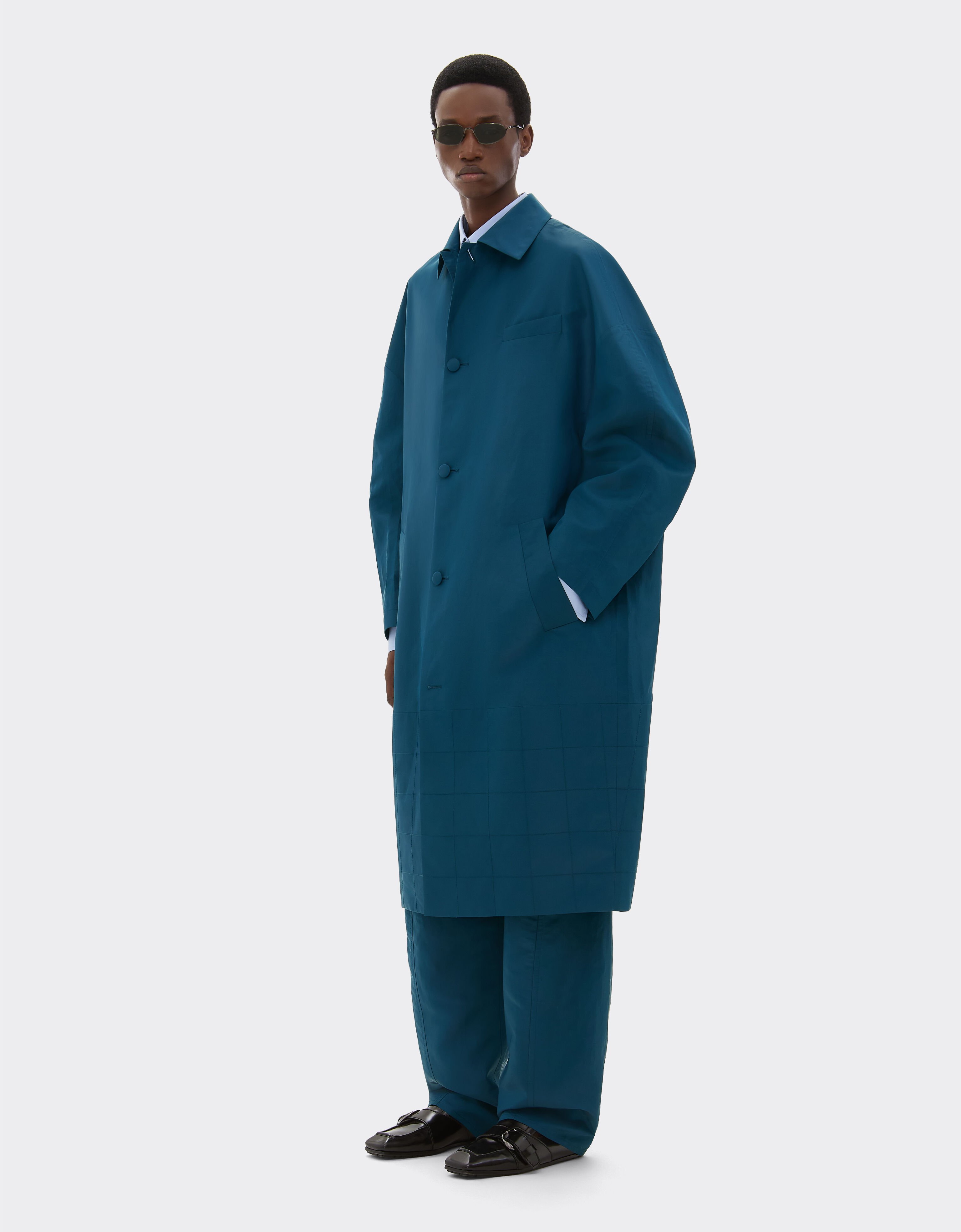Ferrari Coat in iridescent nylon twill Peacock 22437f