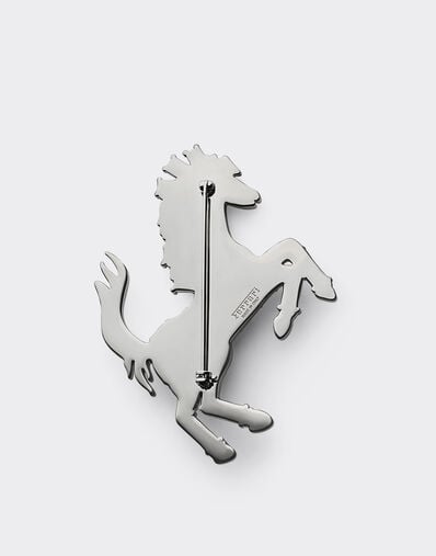 Prancing Horse Rhinestone Brooch Ferrari Prancing Horse Rhinestone Brooch Antracite CGWSP0001JU00005f