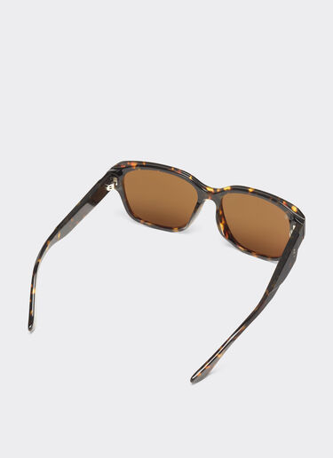 Ferrari Ferrari sunglasses in tortoiseshell yellow acetate with polarised brown lenses Yellow LA02Vf