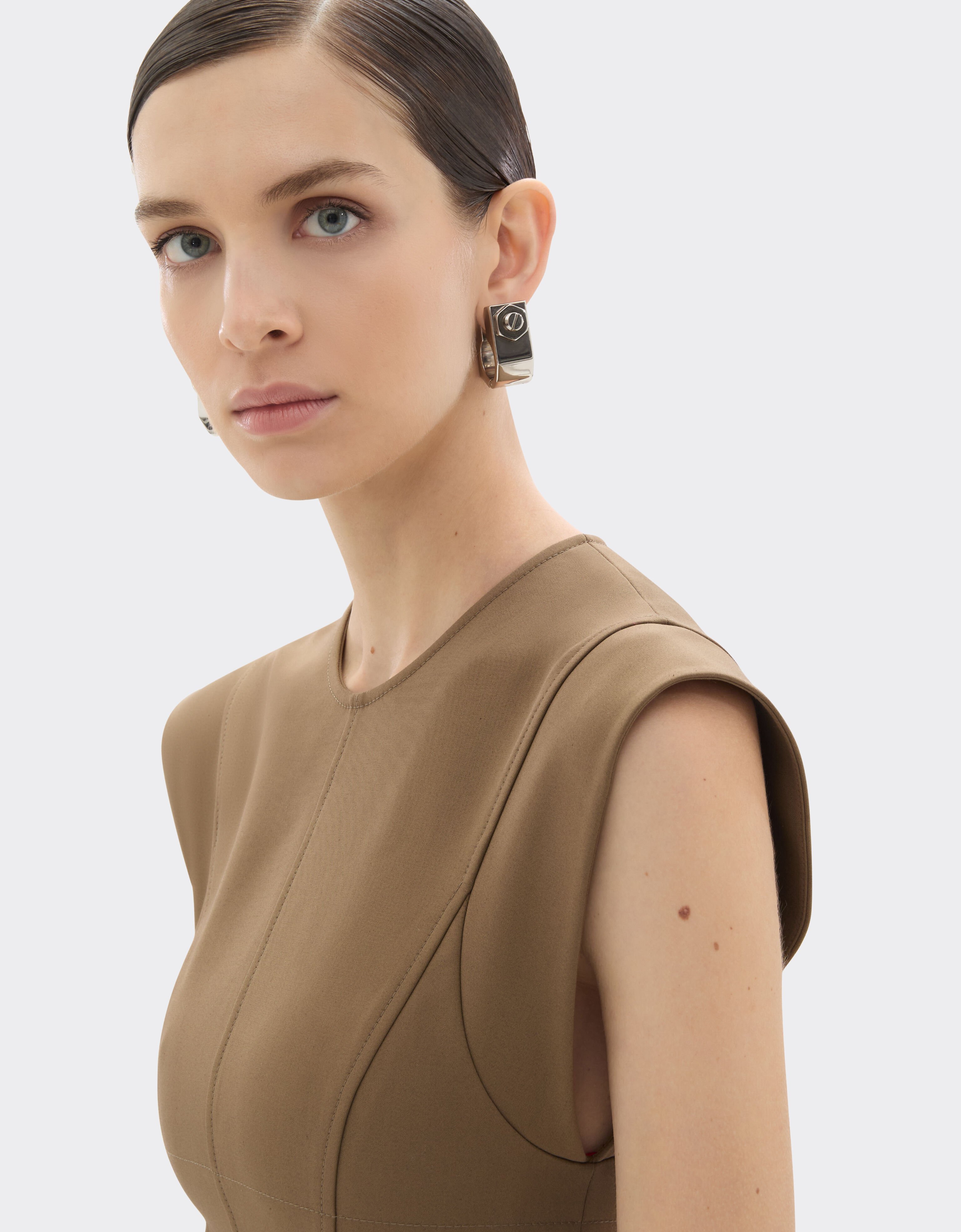 Ferrari robe en coton technique Khaki Green 50065f